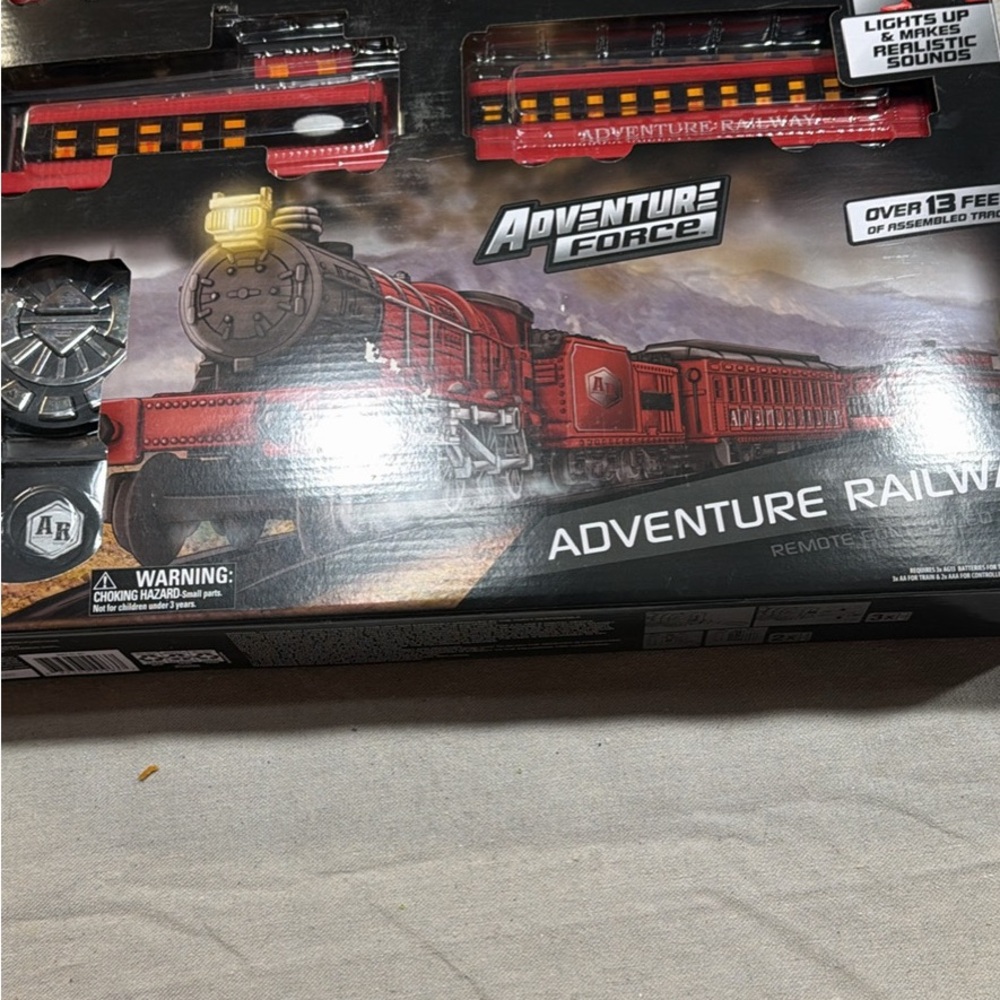 Kids Red Train Playset - Adventure Railway